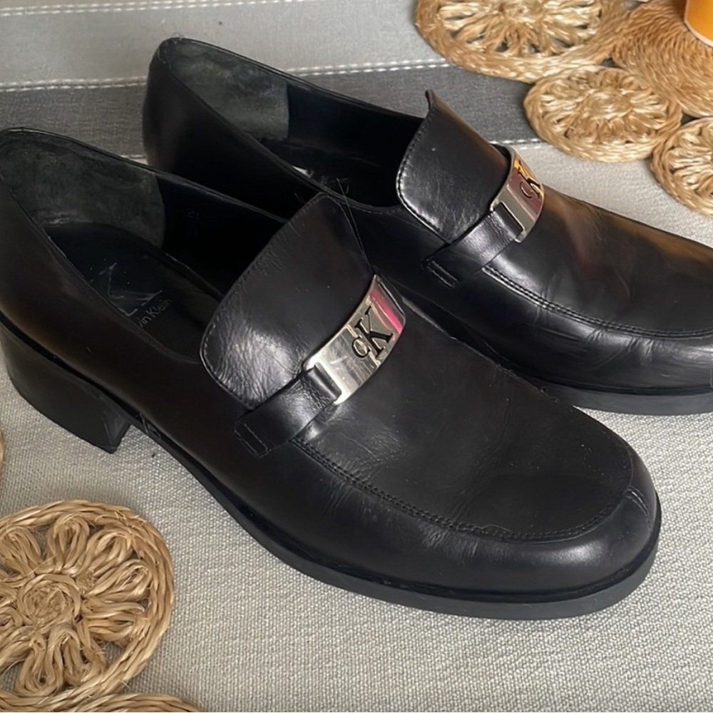 Calvin Klein Leather Lug Loafers